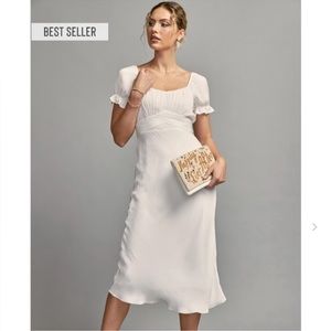 Francesca’s White Midi Dress - Size Small